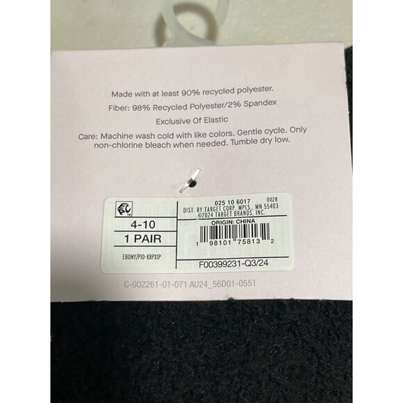 Set of 4 Black Auden Cozy Cloud Slouch Socks Womens NEW - Picture 4 of 4